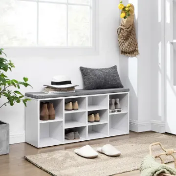 Show details for cubla Shoe Storage Bench -white Picture of cubla Shoe Storage Bench -white