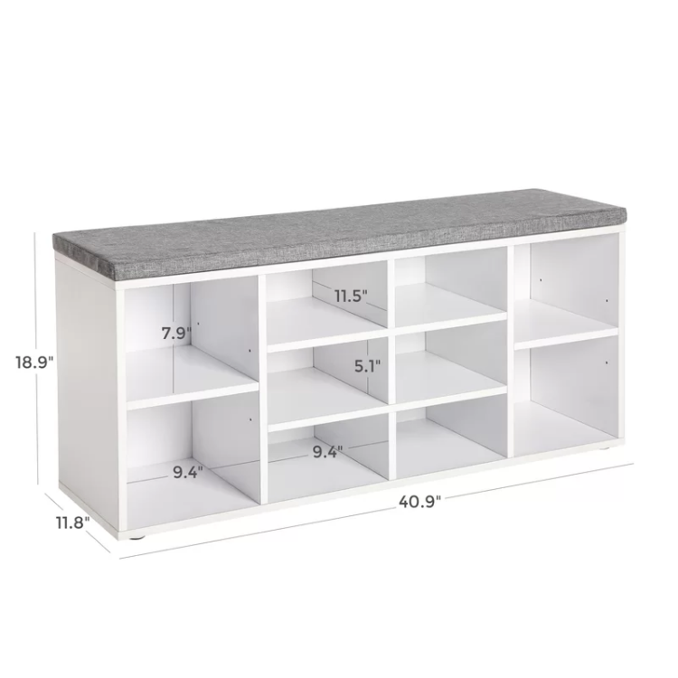 Picture of cubla Shoe Storage Bench -white