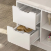 Picture of  TOLA White Shoe Bench With Storage unit