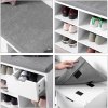 Picture of STODA Shoe Storage Bench With Drawers - White