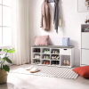 Picture of STODA Shoe Storage Bench With Drawers - White