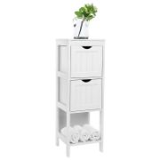 Bathroom+Floor+Cabinet,+Multifunctional+Wooden+Storage+Cabinet+With+2+Drawers+For