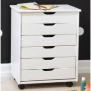 صورة Breshay 6 Drawer Rolling Storage Chest