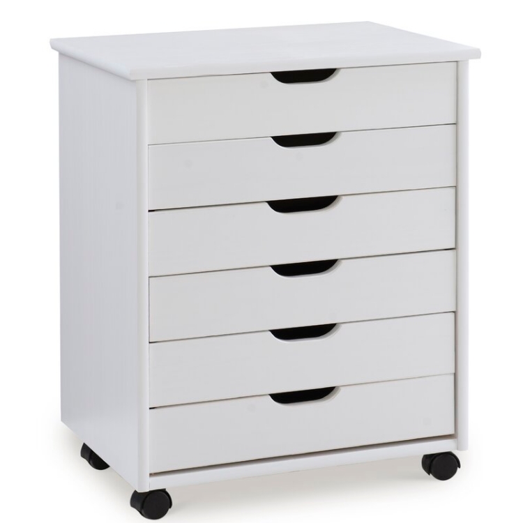 Picture of Breshay 6 Drawer Rolling Storage Chest