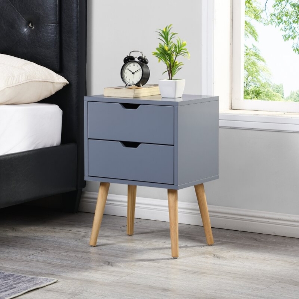 2 - Drawer Bachelor's Chest in Grey