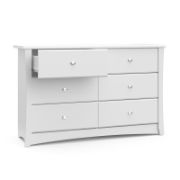 Crescent 6 Drawer Double Dresser