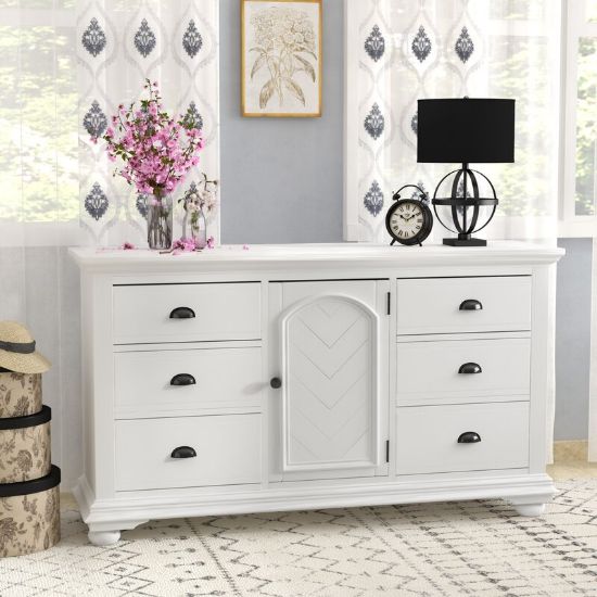 Tarquin 6 Drawer 63'' W Combo Dresser