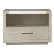 Afiri Drawer Nightstand in Quartz