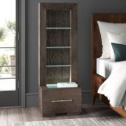 Wayland 1 - Drawer Nightstand in Brown