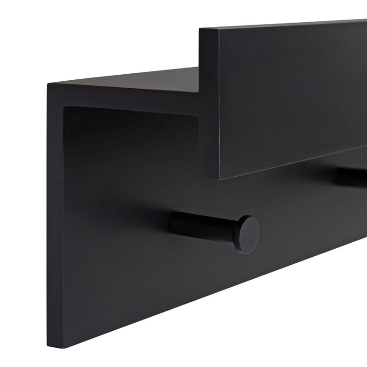 Creager Accent Wall Shelf Ledge with Hooks