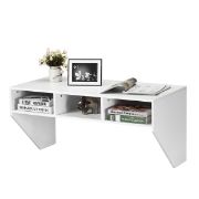 Wall Mounted Floating Computer Table Desk Storage Shelf