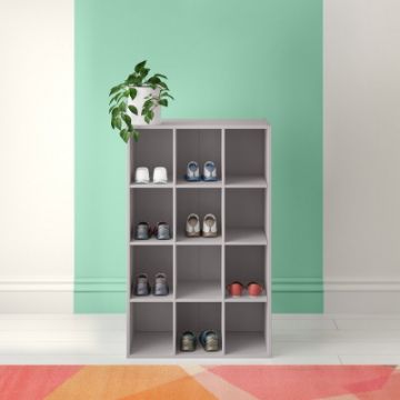 Barbara 12 Pair Stackable Shoe Storage Cabinet Barbara 12 Pair Stackable Shoe Storage Cabinet