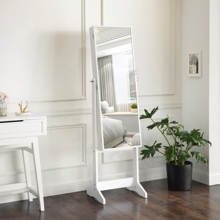 Aganlane Jewelry Armoire with Mirror