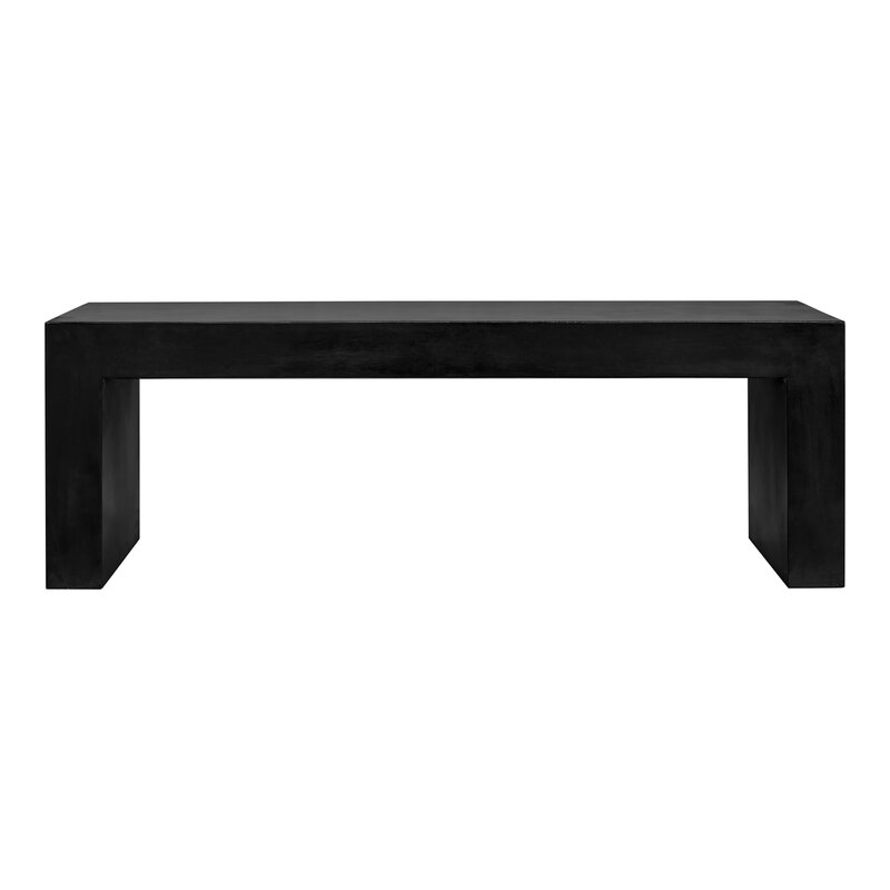 LAZAR OUTDOOR BENCH BLACK | Revvvd