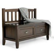 Madlin Wood Drawer Storage Bench