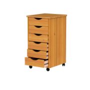 6 Drawer Rolling Storage Chest