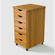 6 Drawer Rolling Storage Chest