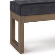 Darin  Faux Leather Bench