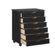 Breshay+6+Drawer+Rolling+Storage+Chest 