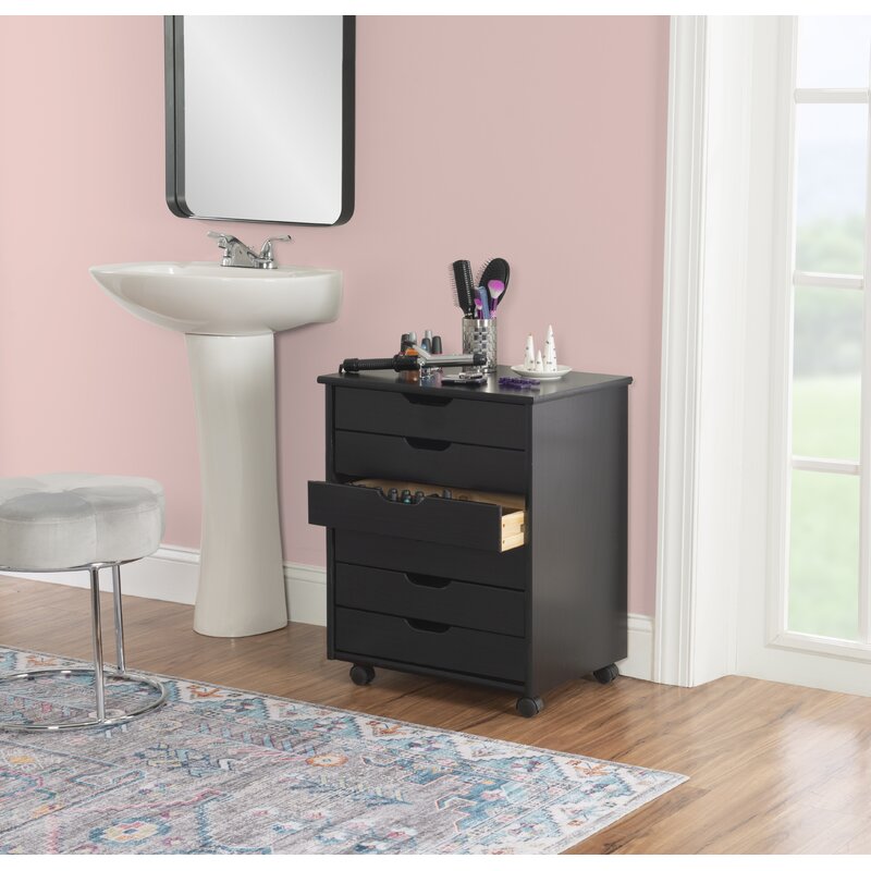 Breshay 6 Drawer Rolling Storage Chest Revvvd