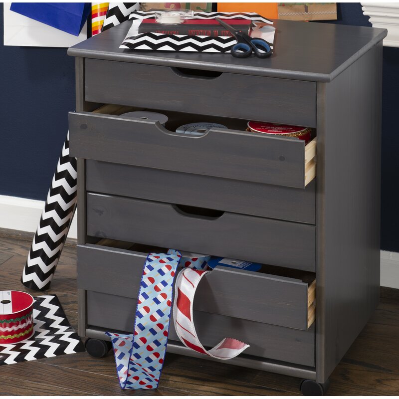 Breshay 6 Drawer Rolling Storage Chest Revvvd