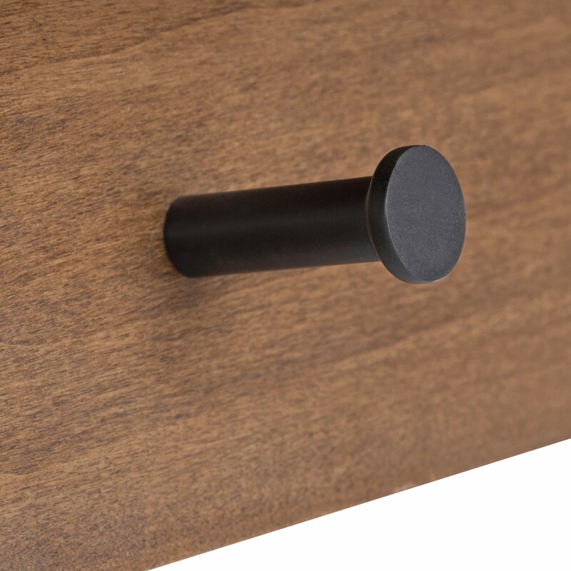 Semiala Wall Mounted Shelf With Hooks revvvd