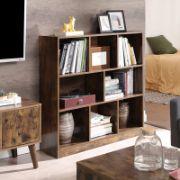 Cherey 100cm Geometric Bookcase brown