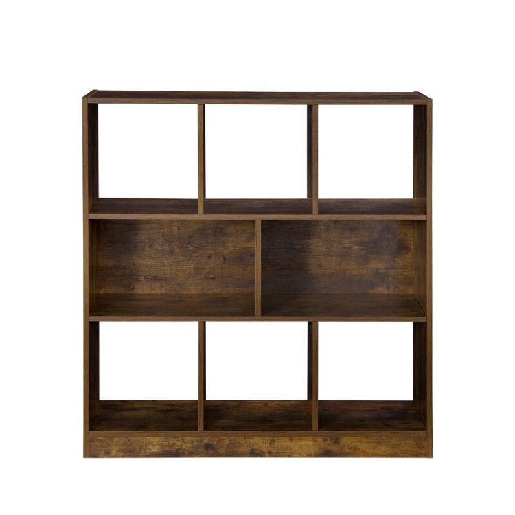 Cherey 100cm Geometric Bookcase brown