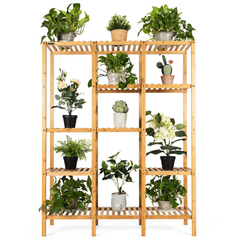 Roddsy Bamboo Shelving Unit | 5 Shelves | revvvd