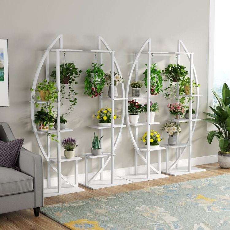 Heavy Duty Portable 5-Tier Plant Stand Pack Of 2