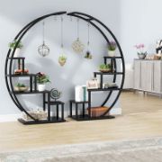 Industrial Multi-Purpose Curved Display Shelf For Home