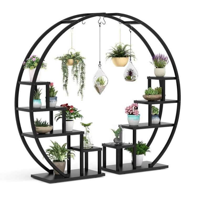 Industrial Multi-Purpose Curved Display Shelf For Home