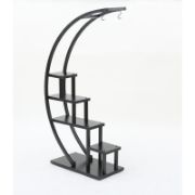 Industrial Multi-Purpose Curved Display Shelf For Home