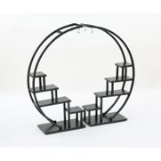 Industrial Multi-Purpose Curved Display Shelf For Home