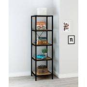 Rustic 5 Tier Storage Shelf Corner Shelf Decoration Rack