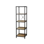 Rustic 5 Tier Storage Shelf Corner Shelf Decoration Rack