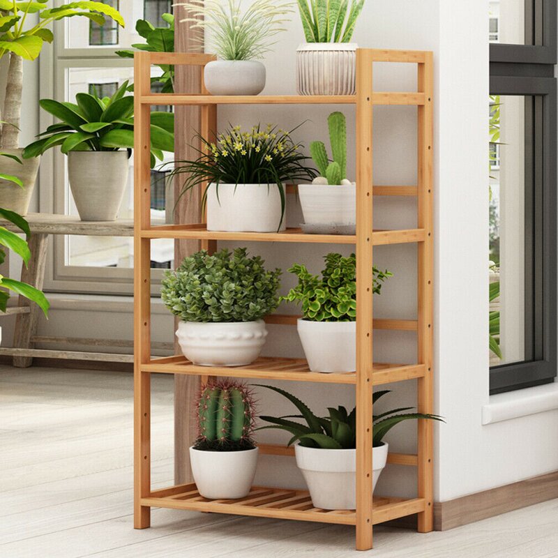 Timber Bamboo Shelving unit | 4 shelves | revvvd