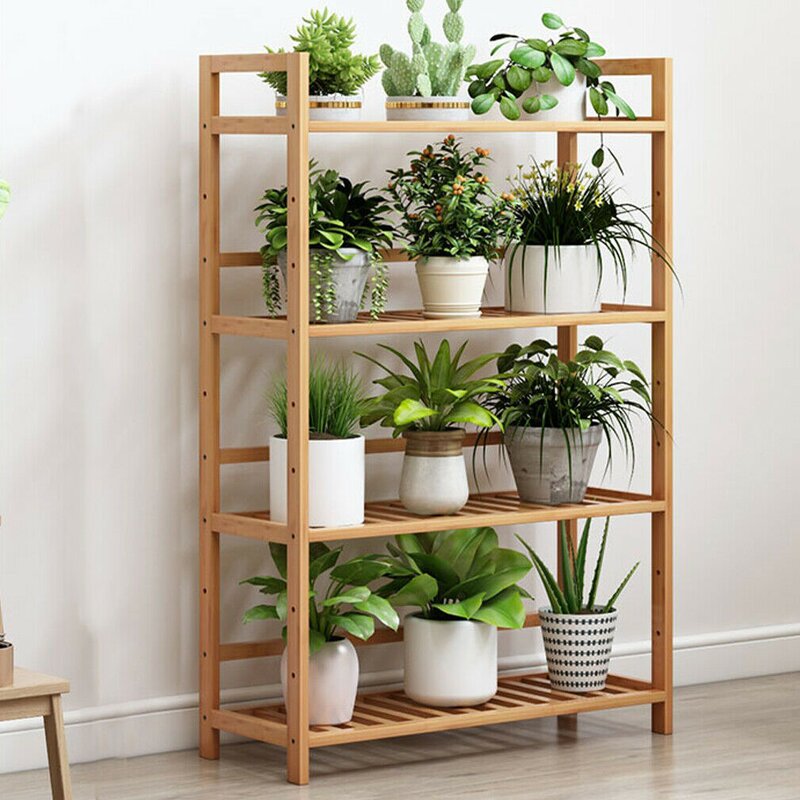 Timber Bamboo Shelving unit | 4 shelves | revvvd