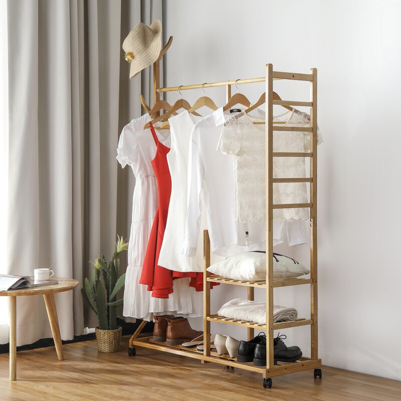 Dhyana Rolling Clothes Rack organizer | Revvvd