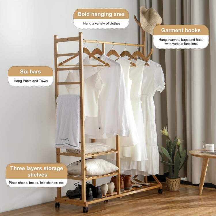 Munsey Rolling Clothes Rack