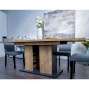 Iulia Extendable Pedestal Dining Table