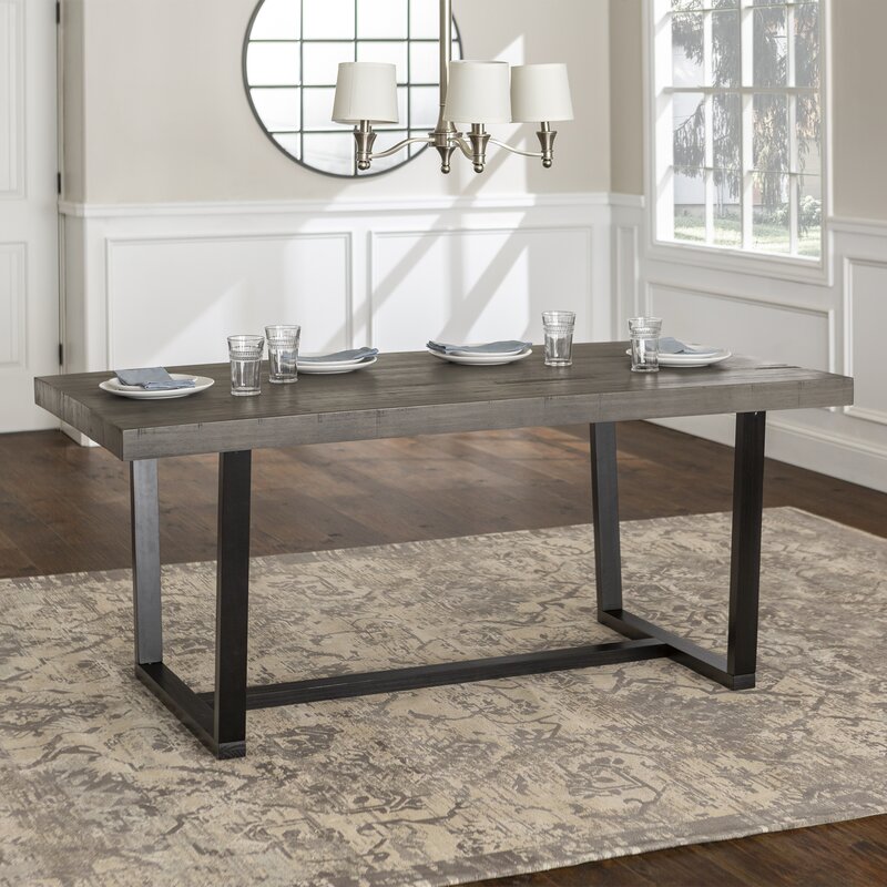Shop from Revvvd Drishti Solid Wood Trestle Dining Table revvvd