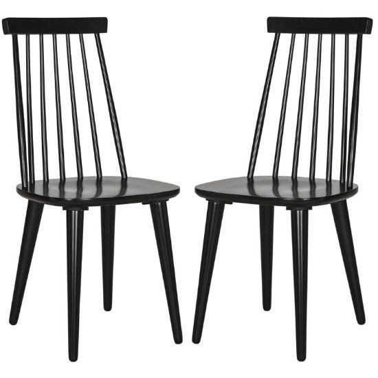 Biry Solid Wood Slat Back Arm Chair