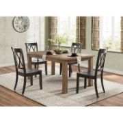 Cheryll Solid Wood Cross Back Side Chair (Set of 2)