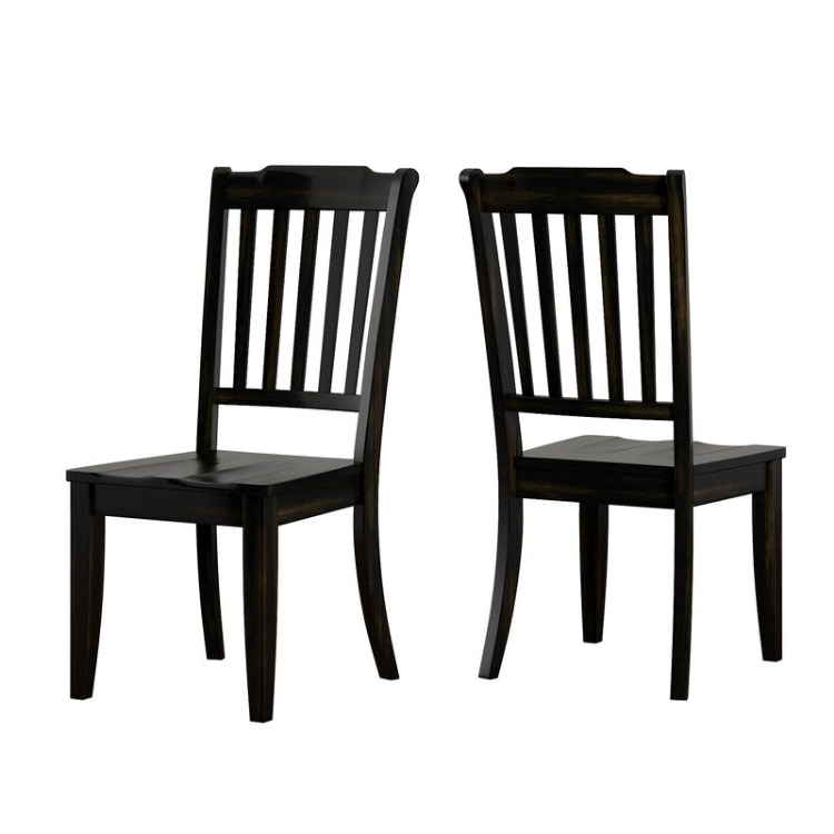 Helin Solid Wood Windsor Back Side Chair (Set of 2)