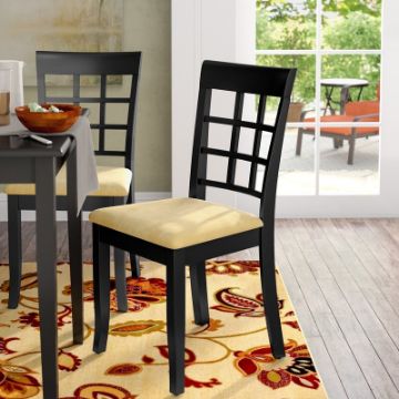 Gillan Slat Back Side Chair in Black (Set of 2) Gillan Slat Back Side Chair in Black (Set of 2)