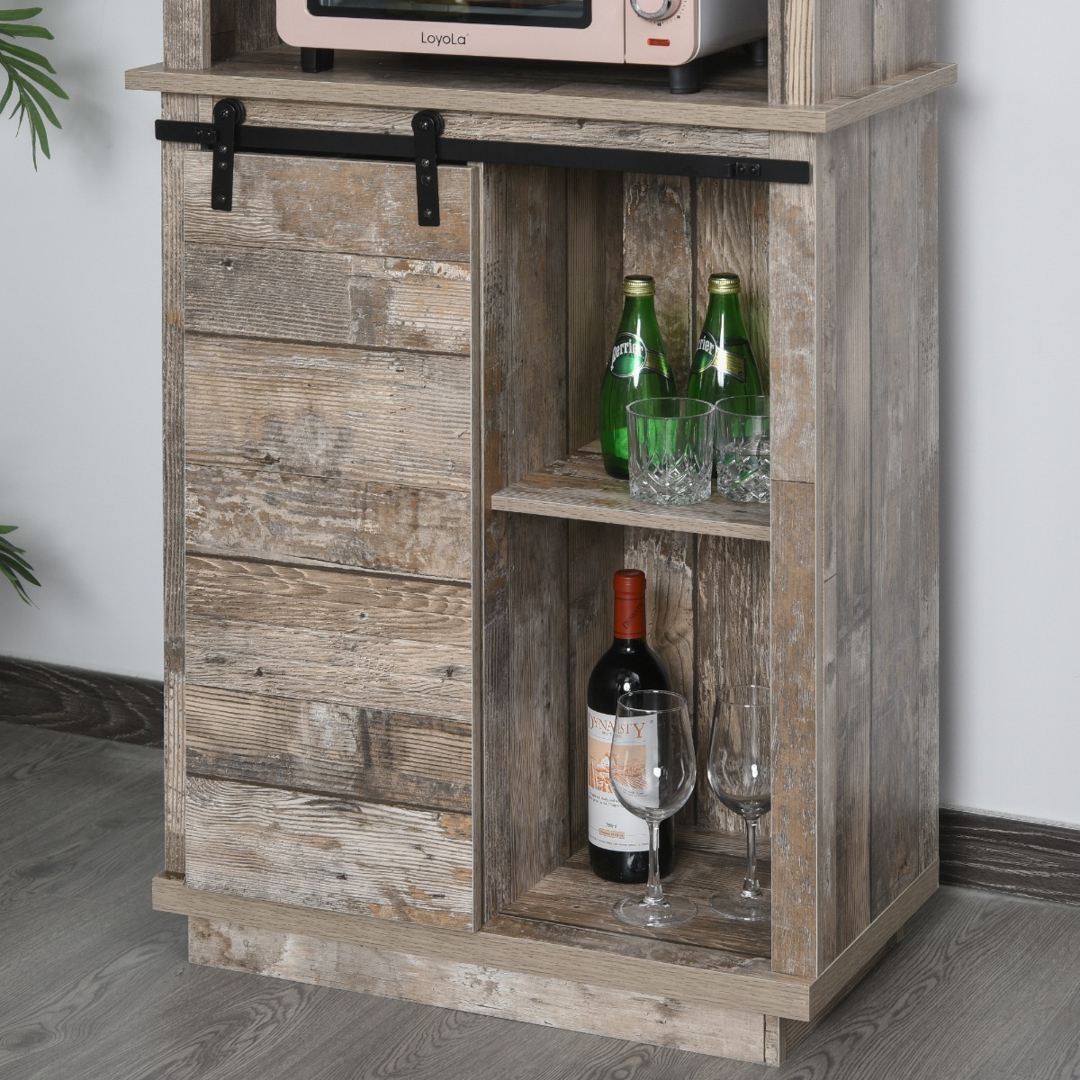 Get Ferdi Rustic Storage Cabinet with Barn Door from Revvvd | Revvvd.com