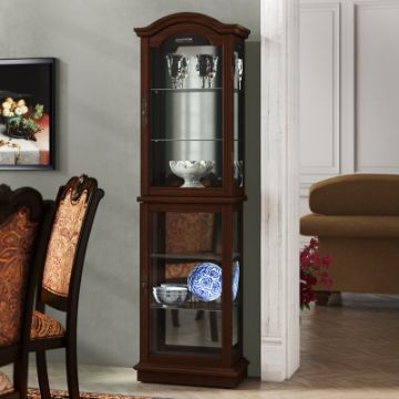 Ping Display Cabinet with Lighting – Natural Wood Ping Display Cabinet with Lighting – Natural Wood