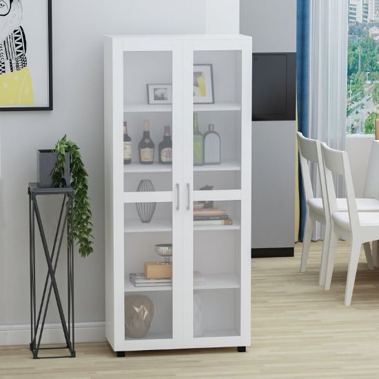 Nardin Storage Cabinet 5 Selves 2 Door