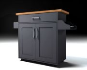 Cristi Kitchen Cart with Locking Wheels